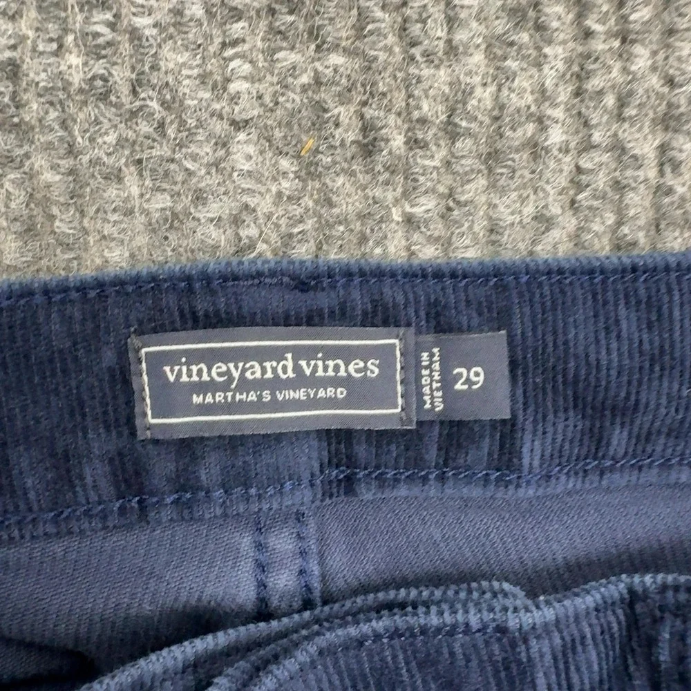 Vineyard Vines Pants Womens 29 Blue Cotton Viscose Corduroy Flare‎ Preppy Casual